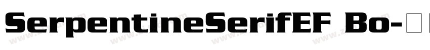 SerpentineSerifEF Bo字体转换